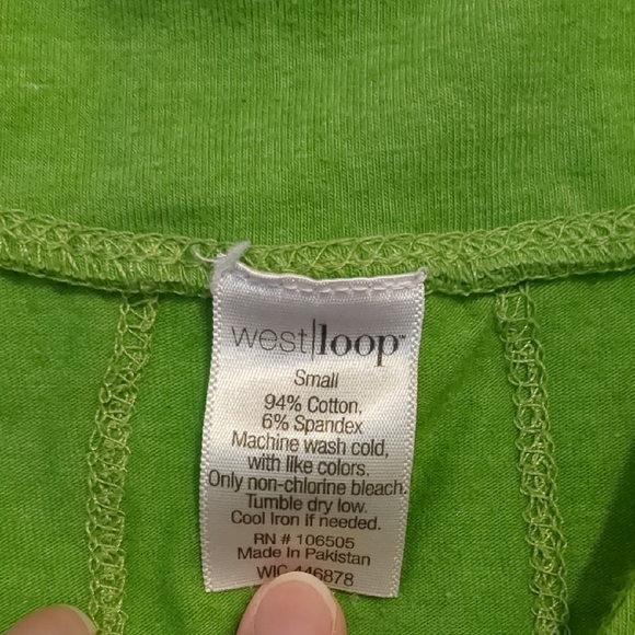 Lime Green Y2K Ruffle Racerback Sleeveless Tank Top Cotton Small - Picture 5 of 5